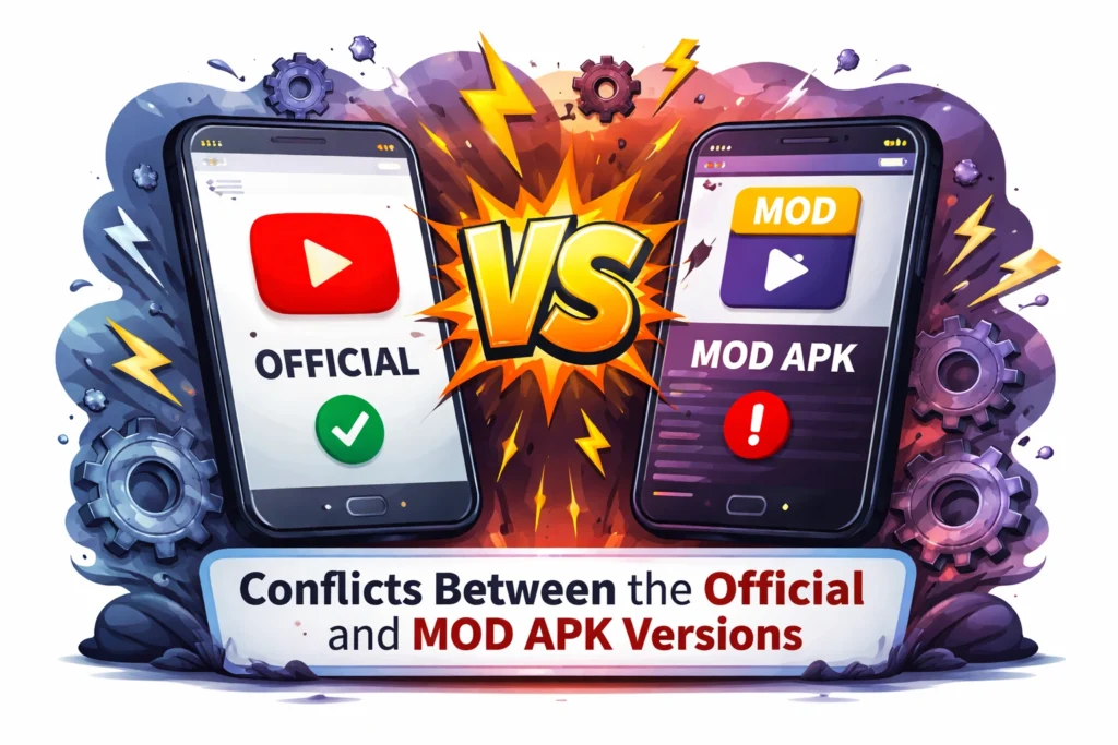 Conflicts Between the Official and MOD APK Versions