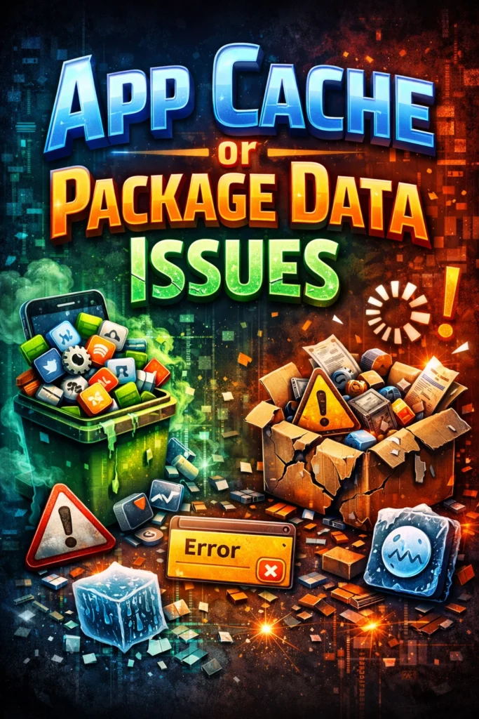 App Cache or Package Data Issues