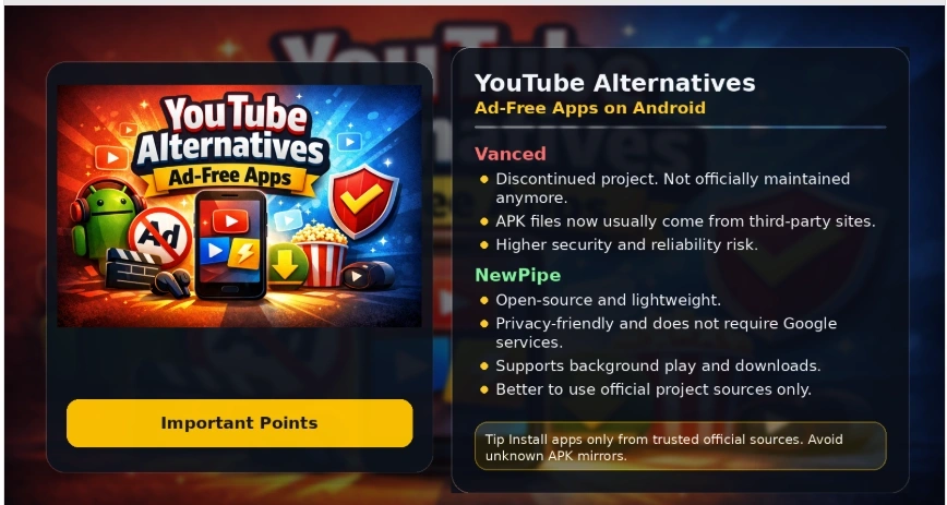 Use YouTube Alternatives (Ad-Free Apps)