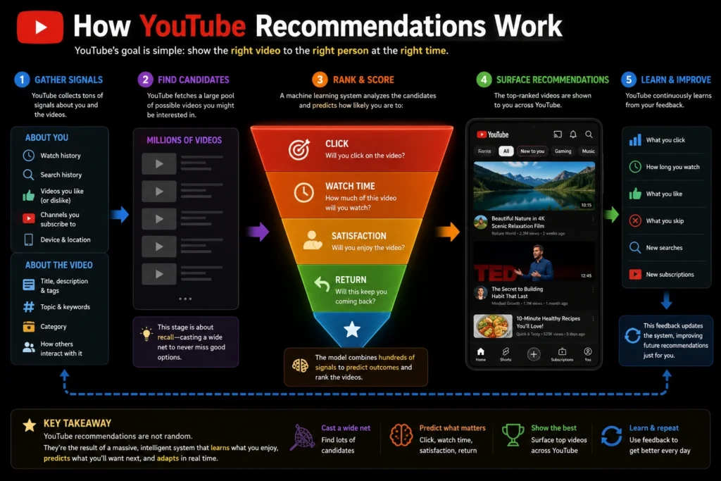 How YouTube Recommendations Work