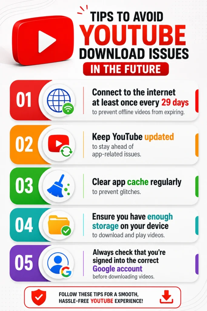 Tips to Avoid YouTube Download Issues in the Future